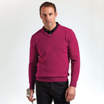 Lomond Lambswool V Neck Sweater by Glenmuir